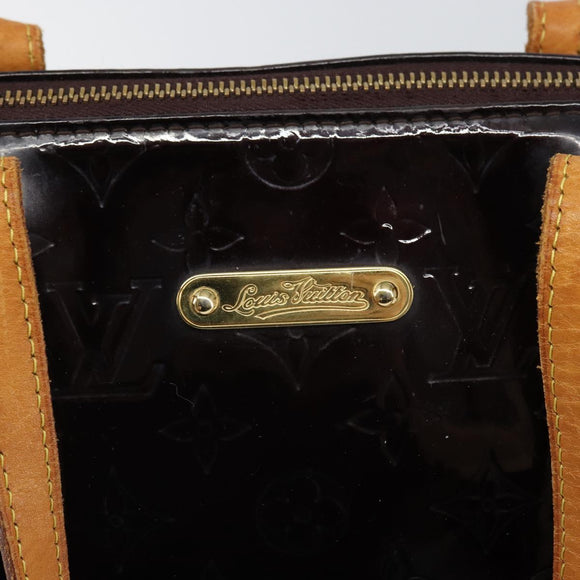 LOUIS VUITTON Monogram Vernis Bellevue GM Tote Bag Amarante M93589 Auth 166294