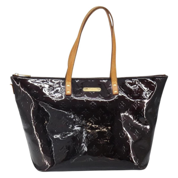LOUIS VUITTON Monogram Vernis Bellevue GM Tote Bag Amarante M93589 Auth 166294