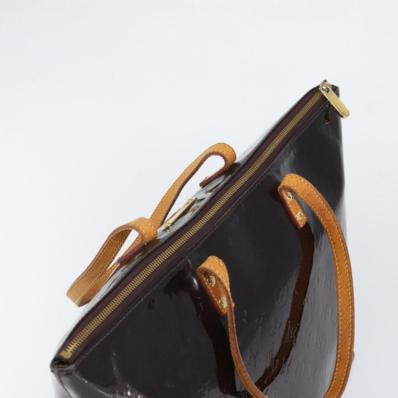 LOUIS VUITTON Monogram Vernis Bellevue GM Tote Bag Amarante M93589 Auth 166294