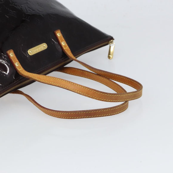 LOUIS VUITTON Monogram Vernis Bellevue GM Tote Bag Amarante M93589 Auth 166294