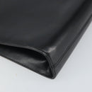 Salvatore Ferragamo Gancini Chain Shoulder Bag Leather Black Gold Auth 166295-16