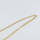 Salvatore Ferragamo Gancini Chain Shoulder Bag Leather Black Gold Auth 166295-8