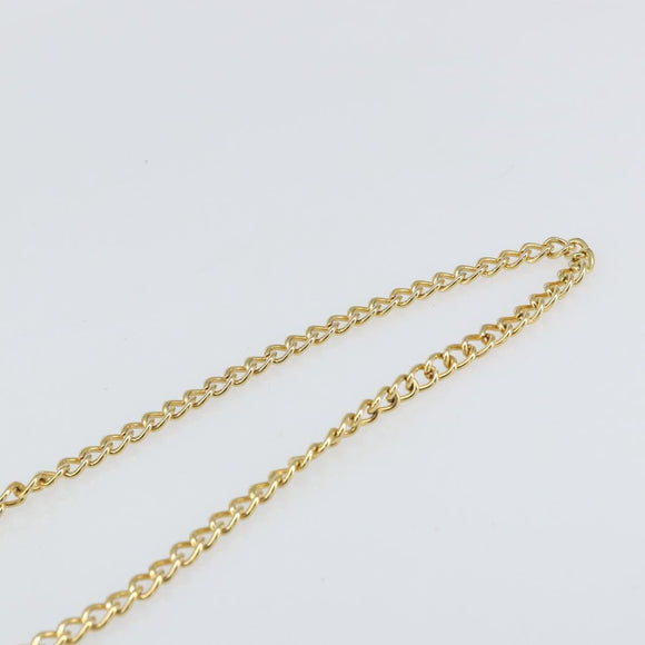 Salvatore Ferragamo Gancini Chain Shoulder Bag Leather Black Gold Auth 166295