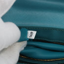 PRADA Hand Bag Safiano leather 2way Light Blue Gold Auth 166296-12