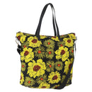 PRADA Tote Bag Nylon 2way Yellow Silver Auth 166303-1