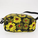 PRADA Tote Bag Nylon 2way Yellow Silver Auth 166303-5