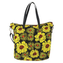 PRADA Tote Bag Nylon 2way Yellow Silver Auth 166303-13