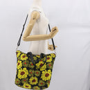 PRADA Tote Bag Nylon 2way Yellow Silver Auth 166303-25