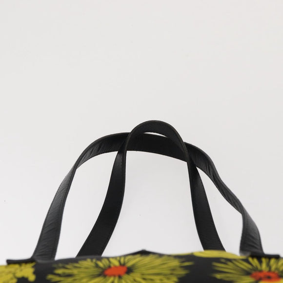 PRADA Tote Bag Nylon 2way Yellow Silver Auth 166303