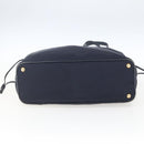 PRADA Tote Bag Nylon Navy Gold Auth 166304-5