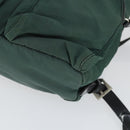 PRADA Rugzak Nylon Groen Zilver Origineel 166306-14