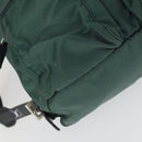 PRADA Rugzak Nylon Groen Zilver Origineel 166306-15