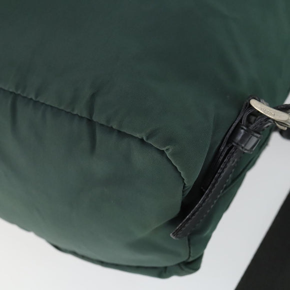 PRADA Rugzak Nylon Groen Zilver Origineel 166306