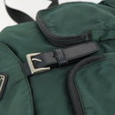 PRADA Rugzak Nylon Groen Zilver Origineel 166306-19