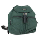 PRADA Rugzak Nylon Groen Zilver Origineel 166306-1