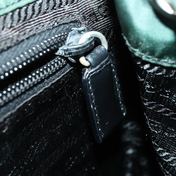 PRADA Rugzak Nylon Groen Zilver Origineel 166306