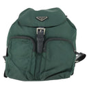 PRADA Rugzak Nylon Groen Zilver Origineel 166306-13