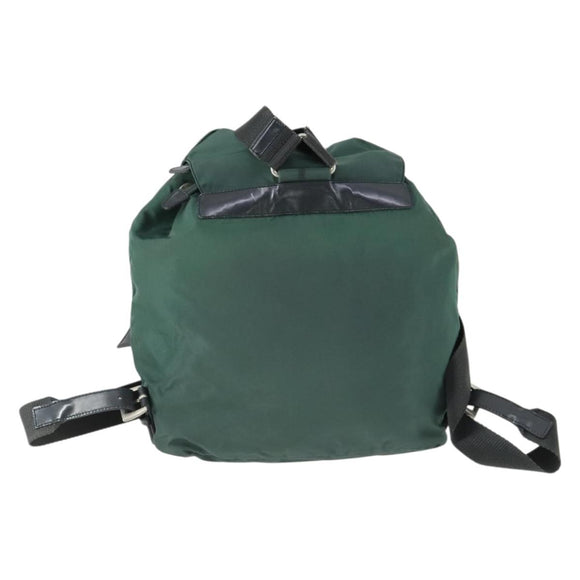 PRADA Rugzak Nylon Groen Zilver Origineel 166306