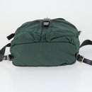 PRADA Rugzak Nylon Groen Zilver Origineel 166306-5