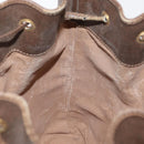 GUCCI GG Supreme Web Sherry Line Bag PVC Beige Gold 164 02 085 Auth 166308-20