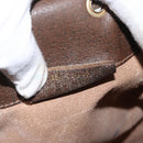 GUCCI GG Supreme Web Sherry Line Bag PVC Beige Gold 164 02 085 Auth 166308-12