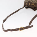 GUCCI GG Supreme Web Sherry Line Bag PVC Beige Gold 164 02 085 Auth 166308-8