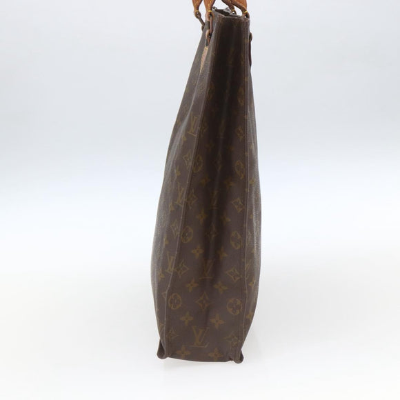 LOUIS VUITTON Monogram Sac Plat Hand Bag M51140 LV Auth 166309
