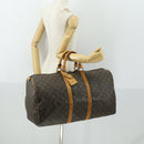 LOUIS VUITTON Monogram Keepall 55 Boston Bag M41424 LV Auth 166310-23