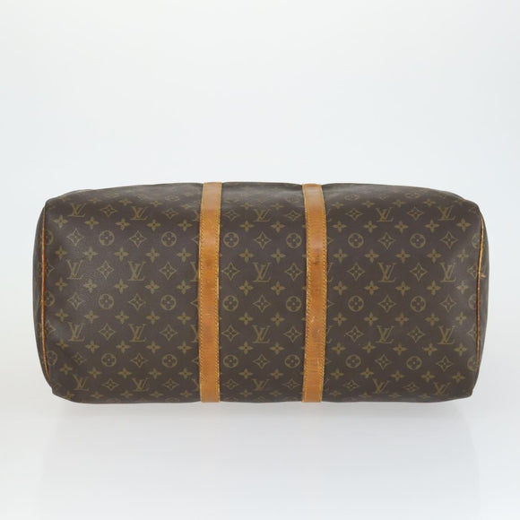 LOUIS VUITTON Monogram Keepall 55 Boston Bag M41424 LV Auth 166310