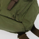PRADA Backpack Nylon Green Silver Auth 166315-17