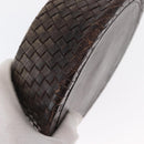 BOTTEGAVENETA Food Bowl And Collar set Dog Leash Leather Brown Auth 166322-10