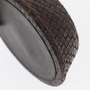 BOTTEGAVENETA Food Bowl And Collar set Dog Leash Leather Brown Auth 166322-9