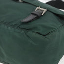 PRADA Shoulder Bag Nylon Green Silver Auth 166324-9