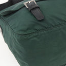 PRADA Shoulder Bag Nylon Green Silver Auth 166324-14