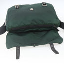 PRADA Shoulder Bag Nylon Green Silver Auth 166324-19