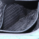 PRADA Shoulder Bag Nylon Green Silver Auth 166324-24