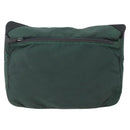 PRADA Shoulder Bag Nylon Green Silver Auth 166324-2