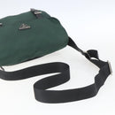 PRADA Shoulder Bag Nylon Green Silver Auth 166324-7