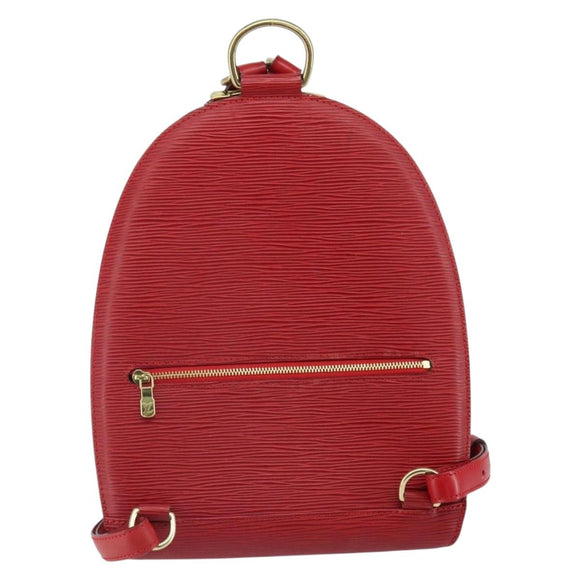 LOUIS VUITTON Epi Mabillon Backpack Castilian Red M52237 LV Auth 166325