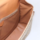 CELINE Macadam Canvas Shoulder Bag PVC Beige Gold Auth 166326-21