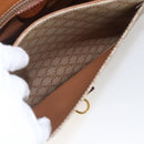 CELINE Macadam Canvas Shoulder Bag PVC Beige Gold Auth 166326-23