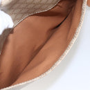 CELINE Macadam Canvas Shoulder Bag PVC Beige Gold Auth 166326-24