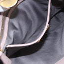 Miu Miu Matelasse Shoulder Bag Leather Gray Gold Auth 166328-21