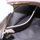 Miu Miu Matelasse Shoulder Bag Leather Gray Gold Auth 166328-25