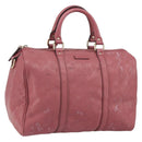 GUCCI GG Implementation Boston Bag PVC Gold Pink 193603 Auth 166330-1