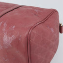 GUCCI GG Implementation Boston Bag PVC Gold Pink 193603 Auth 166330-15