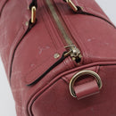 GUCCI GG Implementation Boston Bag PVC Gold Pink 193603 Auth 166330-18