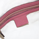 GUCCI GG Implementation Boston Bag PVC Gold Pink 193603 Auth 166330-19