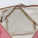 GUCCI GG Implementation Boston Bag PVC Gold Pink 193603 Auth 166330-20