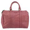 GUCCI GG Implementation Boston Bag PVC Gold Pink 193603 Auth 166330-13